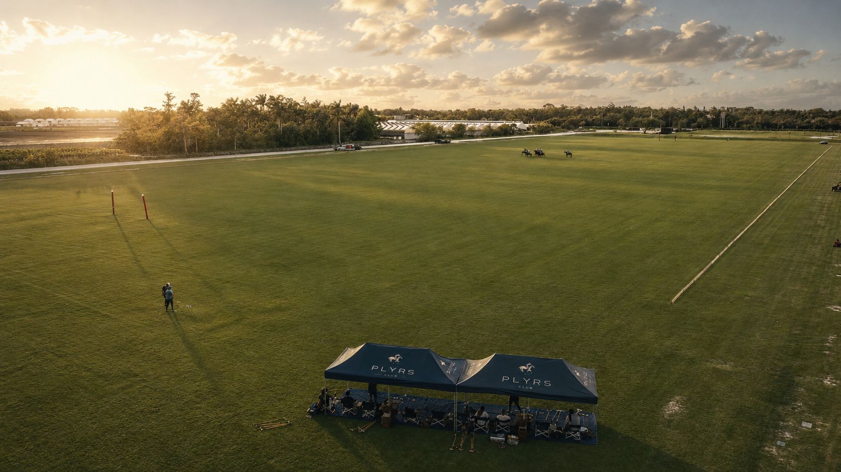 The PLYRS fields at sunset