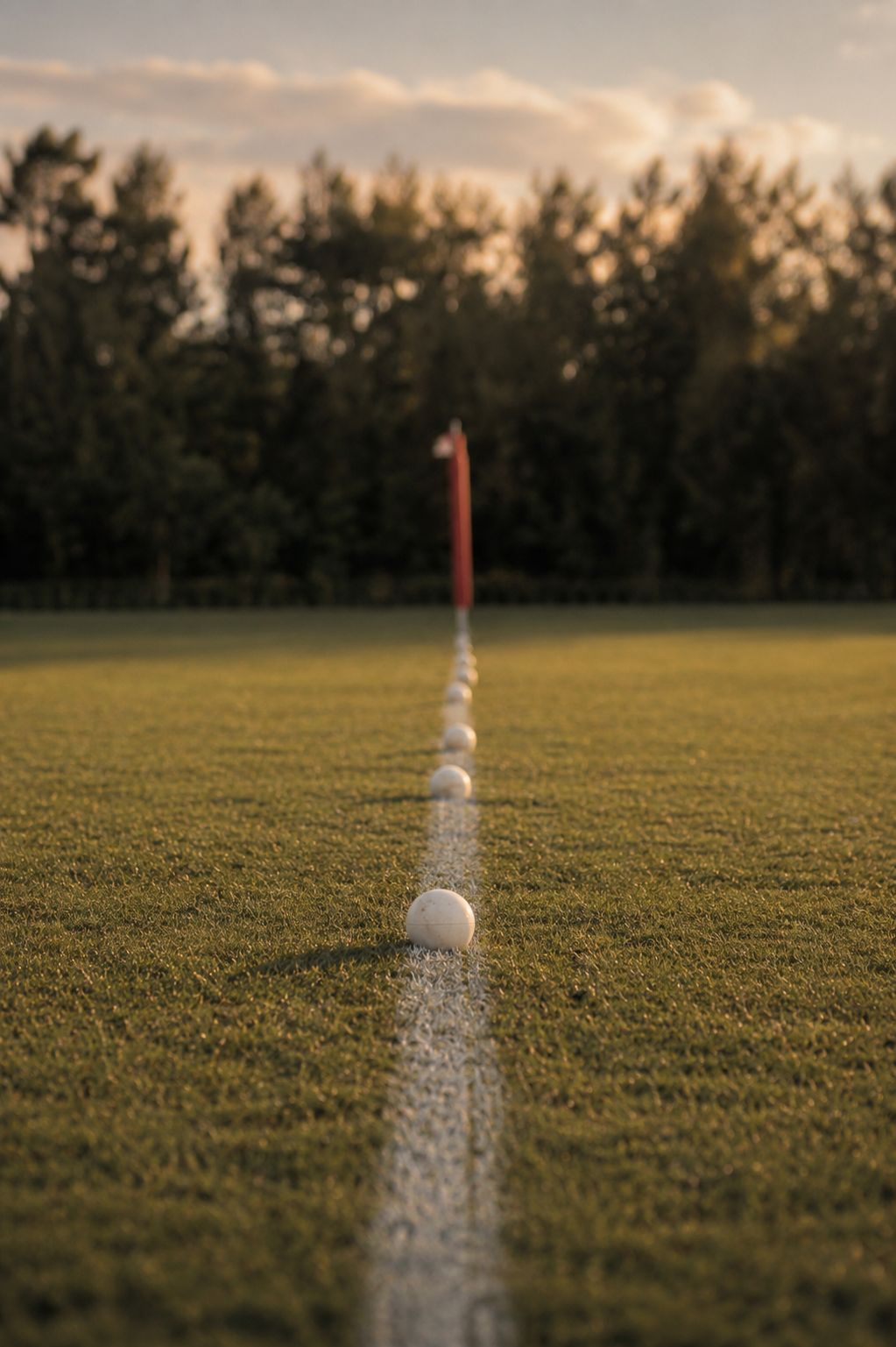 The line-up before play